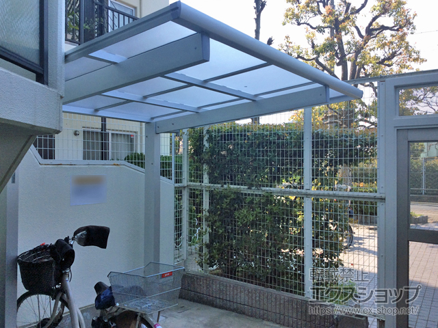 大阪府大阪市ののサイクルポート・駐輪場 エフルージュグランミニ 積雪〜20cm対応 施工例