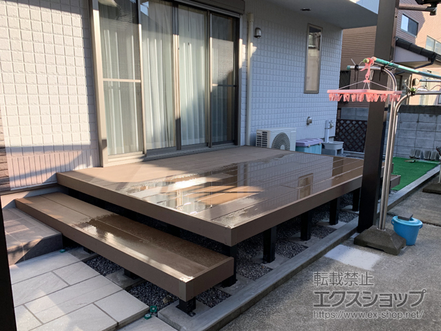 千葉県松戸市ののウッドデッキ リウッドデッキ 200 施工例