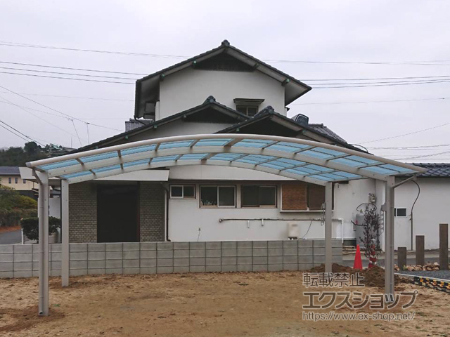 岡山県岡山市ののカーポート レイナツインポートグラン　積雪〜20cm対応 施工例