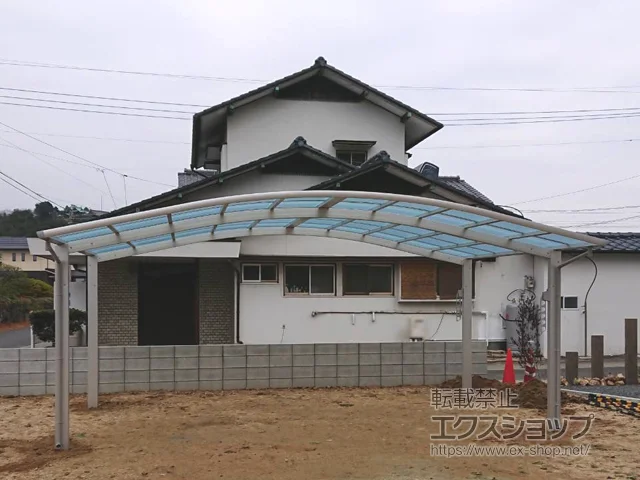 岡山県岡山市のYKKAPのカーポート レイナツインポートグラン　積雪～20cm対応 施工例