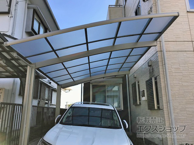 千葉県船橋市ののカーポート ネスカR (ラウンドスタイル) 積雪〜20cm対応 施工例