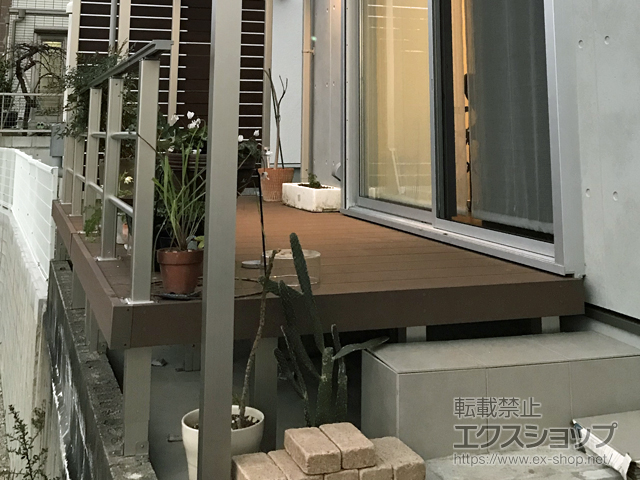 福岡県福岡市ののウッドデッキ リウッドデッキ 200 施工例