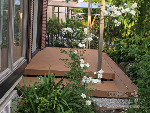 埼玉県白岡市ののウッドデッキ リウッドデッキ 200 施工例