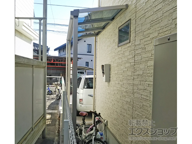 千葉県市原市ののテラス屋根 ソラリア F型 テラスタイプ 単体 積雪〜20cm対応 施工例