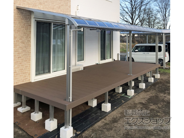 群馬県高崎市ののウッドデッキ リウッドデッキ 200 施工例