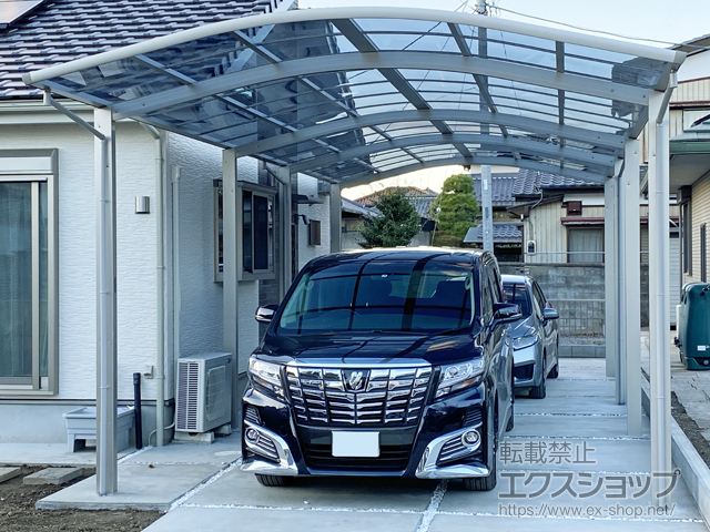 茨城県水戸市ののカーポート レイナツインポートグラン 縦連棟　積雪〜20cm対応 施工例