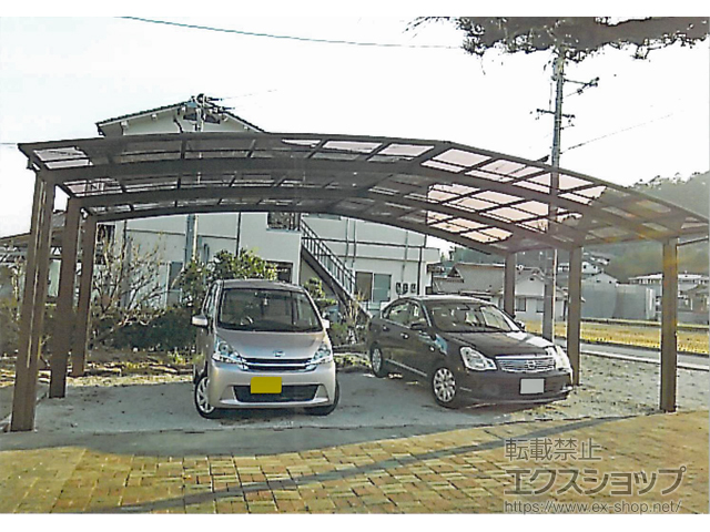 広島県広島市ののカーポート レイナトリプルポートグラン　積雪〜20cm対応 施工例