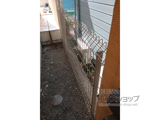 東京都大田区ののフェンス・柵 メッシュフェンス G10-R 自由柱 施工例