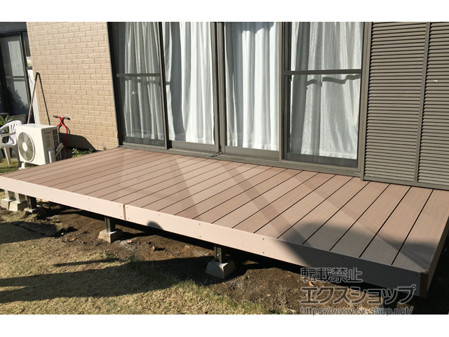 福岡県福岡市ののウッドデッキ 樹ら楽ステージ 施工例