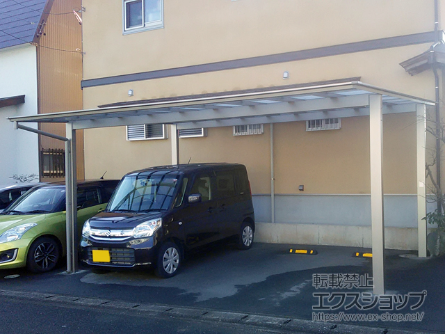 静岡県浜松市ののカーポート ソリッドポート ワイド 積雪〜20cm対応 施工例