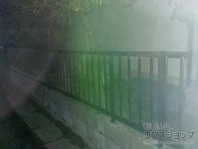 千葉県松戸市ののフェンス・柵 ミエッタフェンス 防犯たて格子タイプ 自由柱施工 施工例
