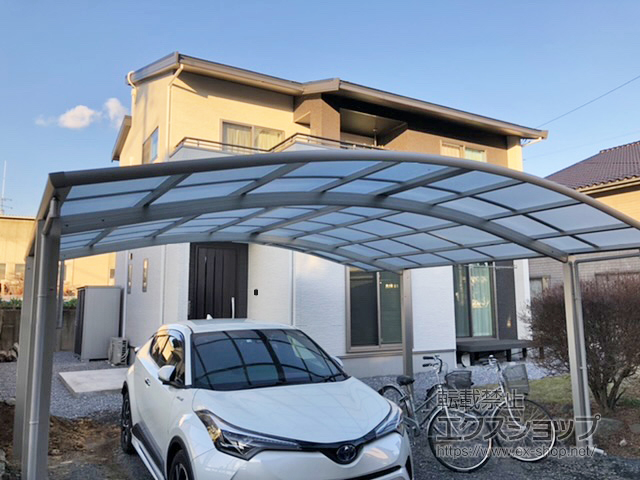茨城県筑西市ののカーポート レイナツインポートグラン　積雪〜20cm対応 施工例