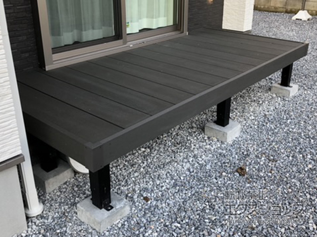 茨城県筑西市ののウッドデッキ リウッドデッキ 200 施工例