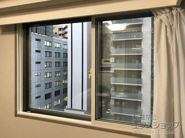 大阪府大阪市のの二重窓（内窓） インプラス ダストバリア仕様 引違い窓 2枚建 施工例