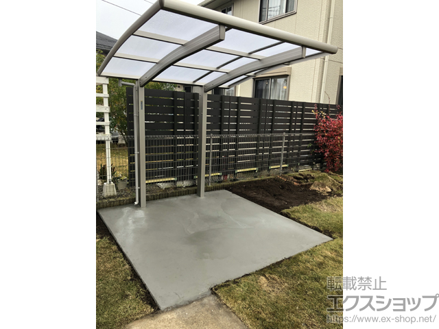 茨城県水戸市ののサイクルポート・駐輪場 プレシオスポート ミニ 積雪〜20cm対応 施工例