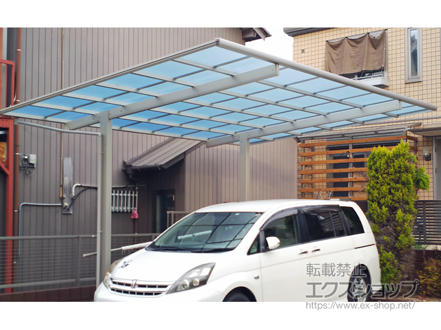 愛知県あま市ののカーポート エフルージュ プラス　積雪〜20cm対応 施工例