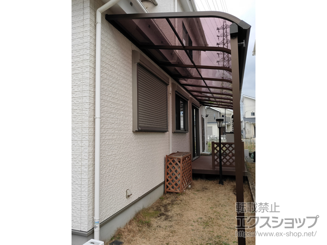 大阪府堺市ののテラス屋根 ソラリア R型 テラスタイプ 三連棟 積雪〜20cm対応 施工例