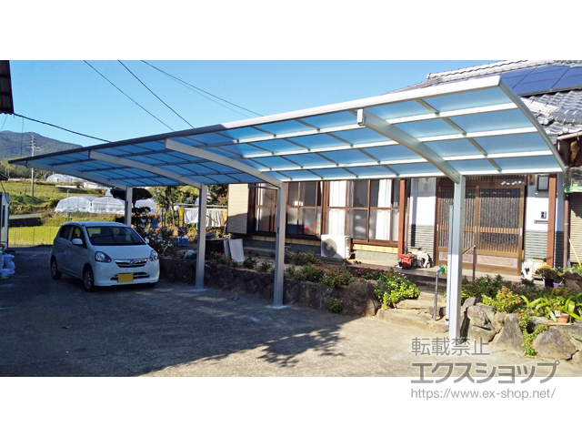 長崎県諫早市ののカーポート レイナポートグラン 縦連棟　積雪〜20cm対応 施工例