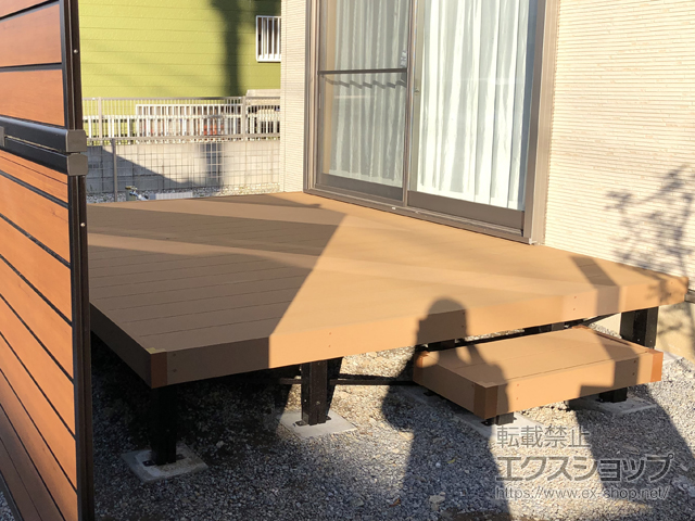 千葉県千葉市ののウッドデッキ リウッドデッキ 200 施工例