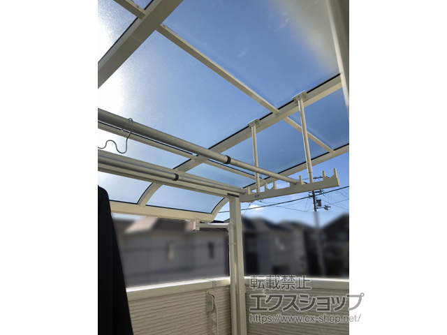 兵庫県宝塚市ののバルコニー・ベランダ屋根 ソラリア R型 屋根タイプ 単体 積雪〜20cm対応 施工例