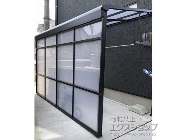 長崎県佐世保市ののストックヤード スピーネストックヤードF型 パネルタイプ スクリーン仕様 積雪〜20cm対応 施工例