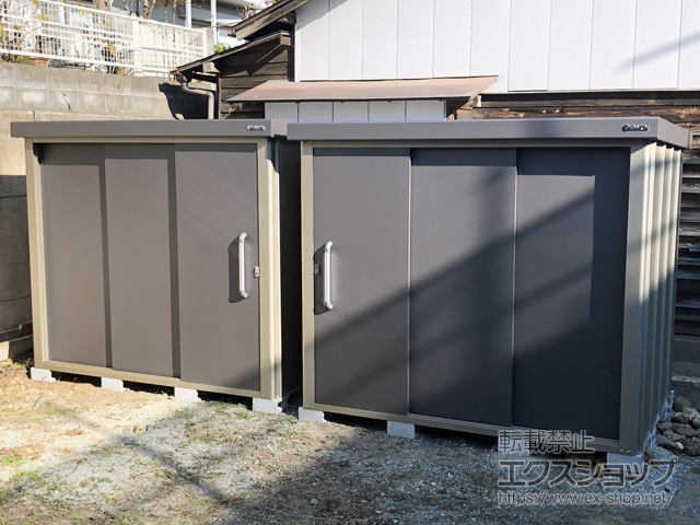 宮城県仙台市のの物置・屋外倉庫 エスケーエイト SK8-100 一般型 2200×1600×1940 SK8-100-GK 施工例