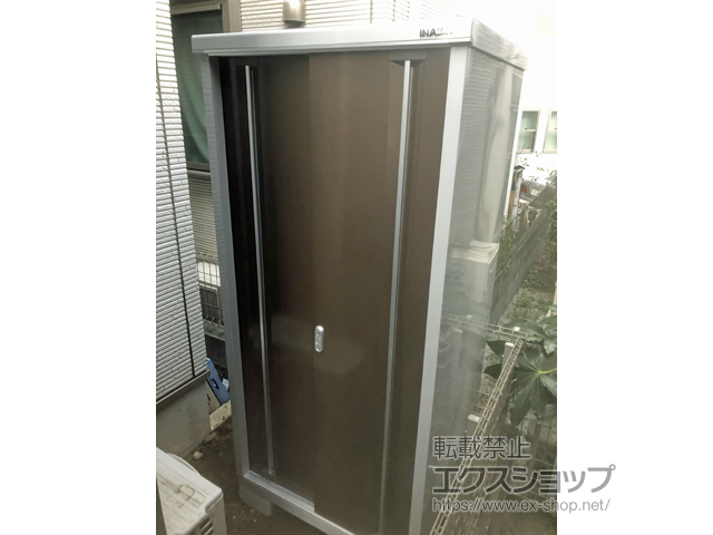東京都杉並区のの物置・屋外倉庫 シンプリー 一般型 900×755×1903 MJX-097E-P-【TB】 施工例