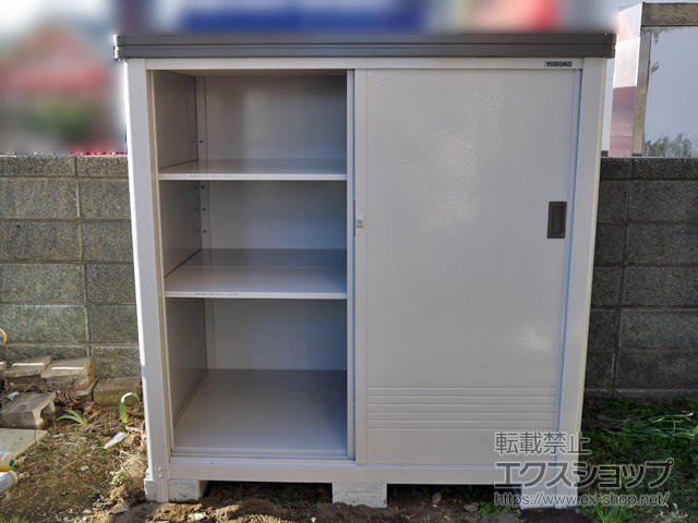 千葉県鎌ケ谷市のの物置・屋外倉庫 エポミニ 断熱構造 1500×910×1500（YMEM-1509E） YMEM-1509E-DB 施工例