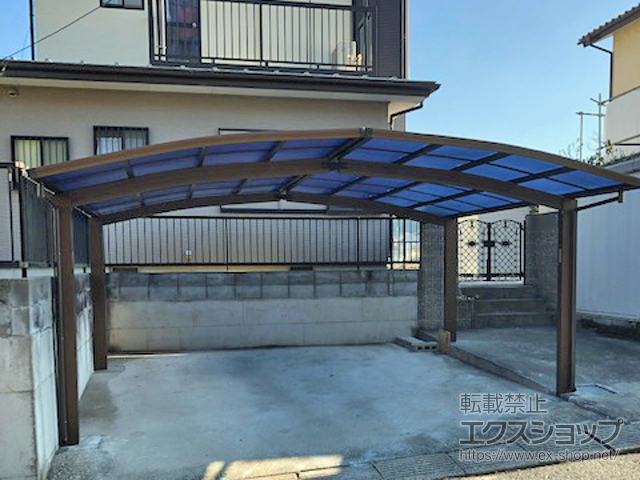 千葉県木更津市ののカーポート レイナポートグラン M合掌　積雪〜20cm対応 施工例