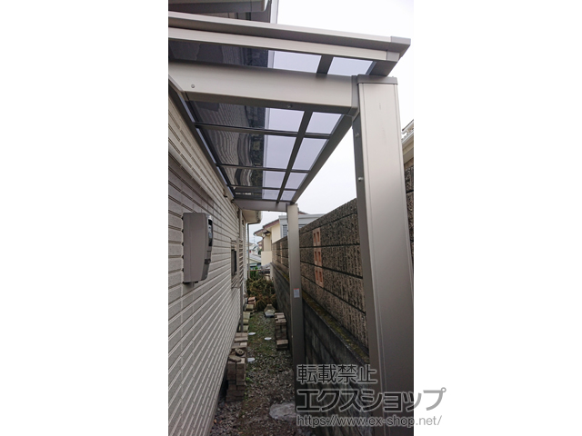 静岡県沼津市ののテラス屋根 フーゴF 独立テラスタイプ 単体 積雪〜20cm対応 施工例