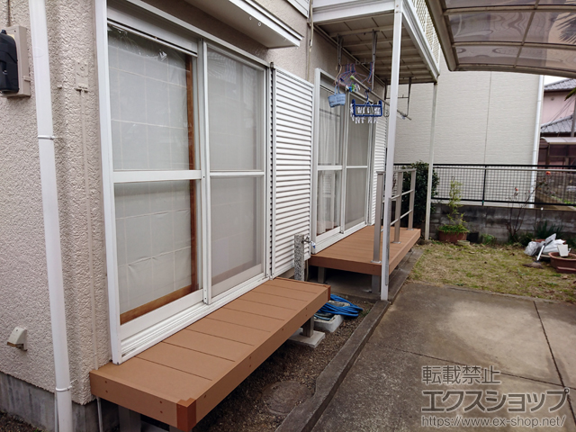 埼玉県鴻巣市ののウッドデッキ リウッドデッキ 200 施工例