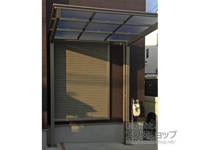 大阪府茨木市ののサイクルポート・駐輪場 ネスカFミニ (フラットスタイル) 積雪〜20cm対応 施工例