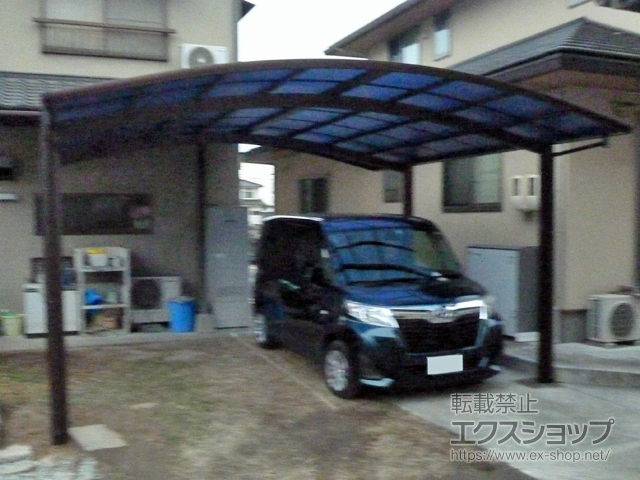 岡山県倉敷市ののカーポート プレシオスポート ワイド 積雪〜20cm対応 施工例