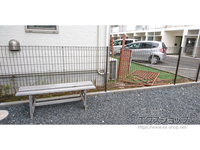 千葉県市原市ののフェンス・柵 ハイグリッドフェンスN8型 フルーポールタイプ 施工例