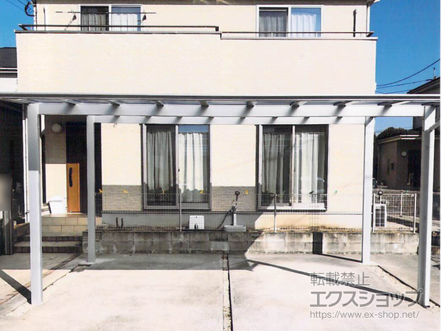 佐賀県佐賀市ののカーポート ソリッドポート ワイド 積雪〜20cm対応 施工例