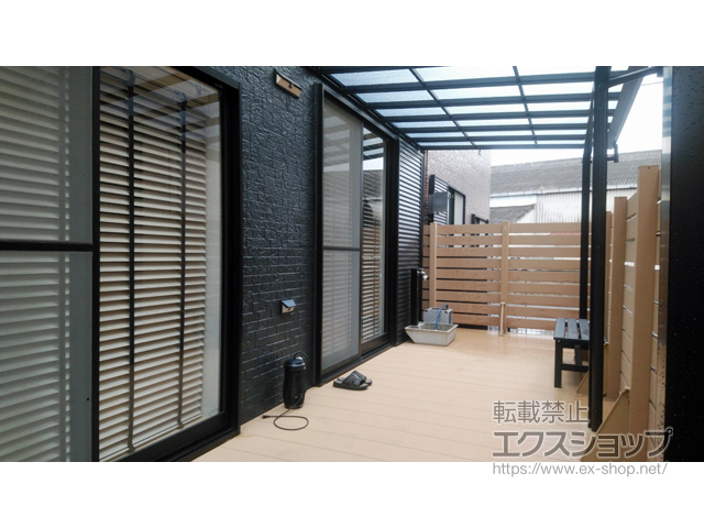 埼玉県北葛飾郡松伏町ののウッドデッキ リウッドデッキ 200 施工例