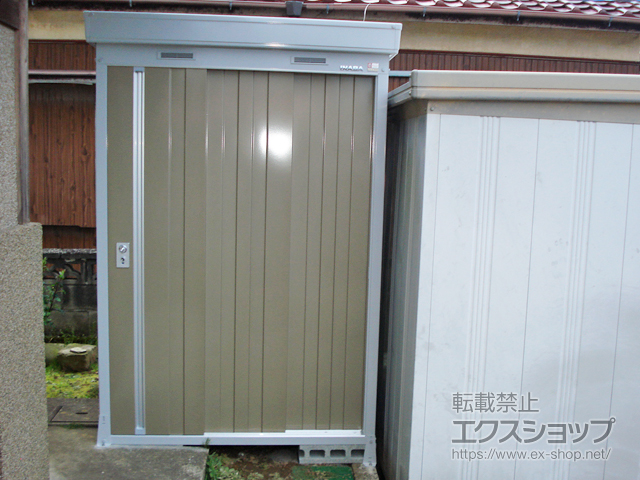 千葉県袖ケ浦市のの物置・屋外倉庫 ネクスタ 一般型 1370×1370×2020 NXN-20CS-MB 施工例