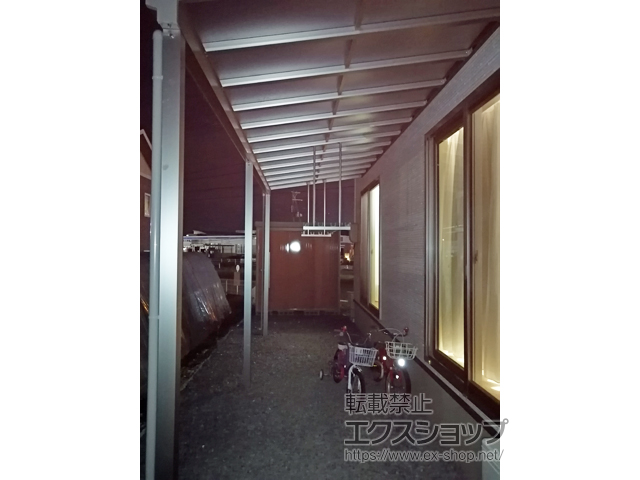 宮城県黒川郡大和町ののテラス屋根 ソラリア F型 3000 テラスタイプ 連棟 積雪〜100cm対応 施工例