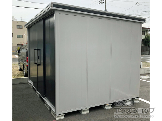 愛知県名古屋市のの物置・屋外倉庫 エルモ 一般型 3620×2570×2356（LMD-3625H） LMD-3625H-SM 施工例