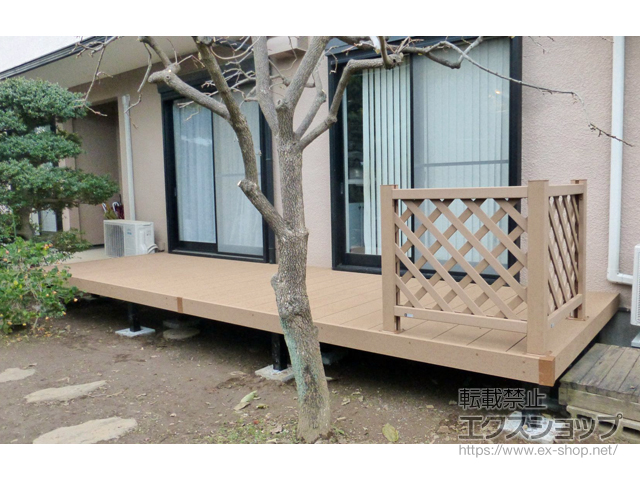 千葉県野田市ののウッドデッキ リウッドデッキ 200 施工例