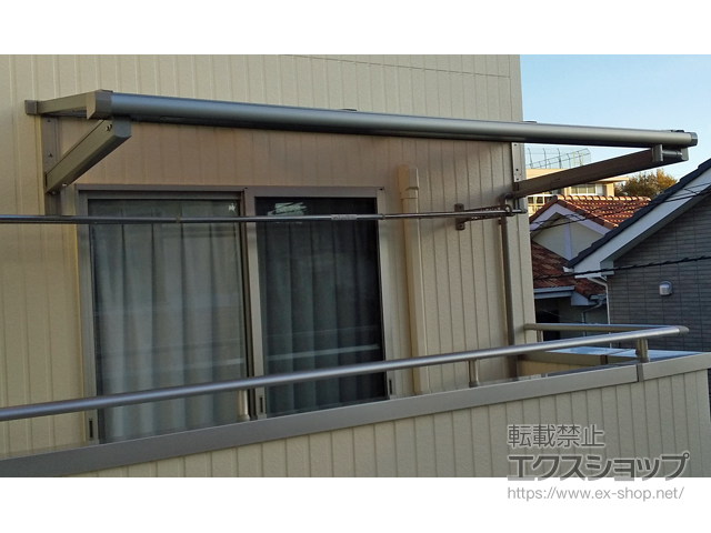 埼玉県さいたま市ののバルコニー・ベランダ屋根 スピーネ F型 ルーフタイプ 単体 積雪〜20cm対応 施工例