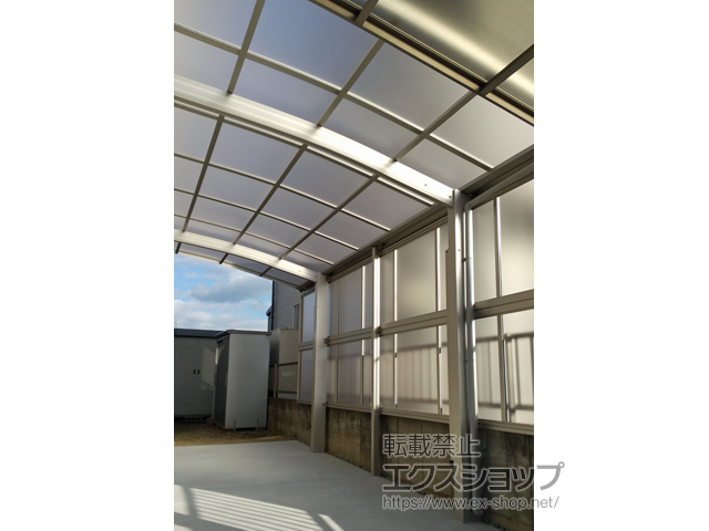 広島県福山市ののカーポート プレシオスポート 積雪〜20cm対応 施工例