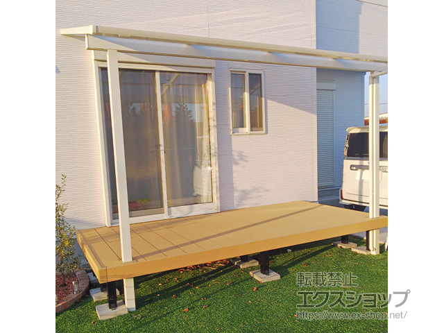 埼玉県三郷市ののウッドデッキ リウッドデッキ 200 施工例