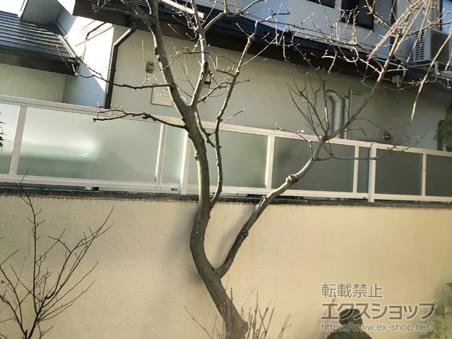 埼玉県さいたま市のYKKAPのフェンス・柵・塀 シンプレオフェンスP1型 目隠しポリカパネル 自由柱施工 施工例