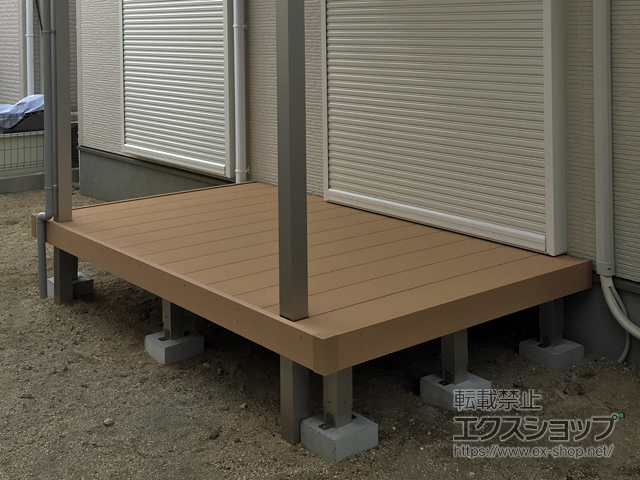 愛知県蒲郡市ののウッドデッキ リウッドデッキ 200 施工例