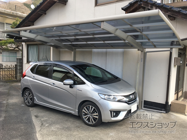 岡山県高梁市ののカーポート プレシオスポート 積雪〜20cm対応 施工例