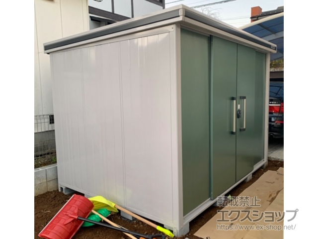 東京都多摩市のの物置・屋外倉庫 エルモ 一般型 2920×2220×2117（LMD-2922） LMD-2922-EG 施工例