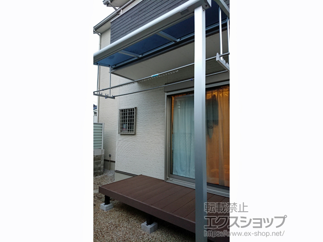 滋賀県大津市ののウッドデッキ マージウッドデッキ 施工例