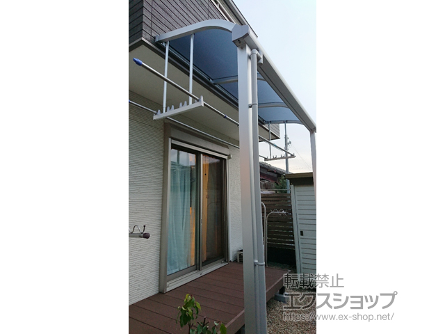 滋賀県大津市ののテラス屋根 ソラリア R型 テラスタイプ 単体 積雪〜20cm対応 施工例