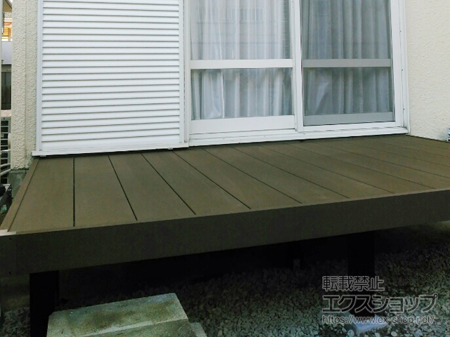 大阪府河内長野市ののウッドデッキ マージウッドデッキ 施工例